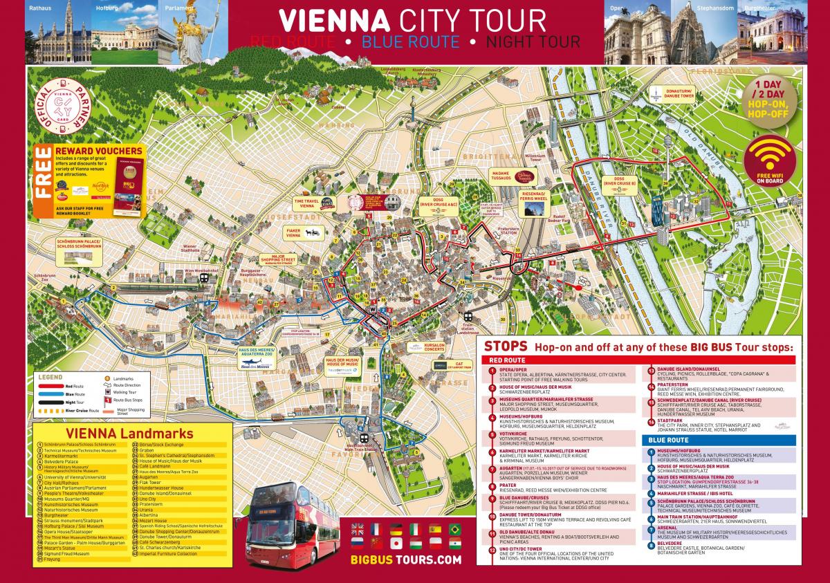 xe buýt lớn Vienna bản đồ