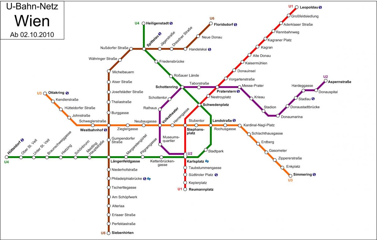 xe điện d Vienna bản đồ