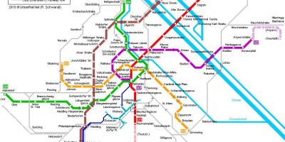 Vienna tàu điện ngầm bản đồ gần