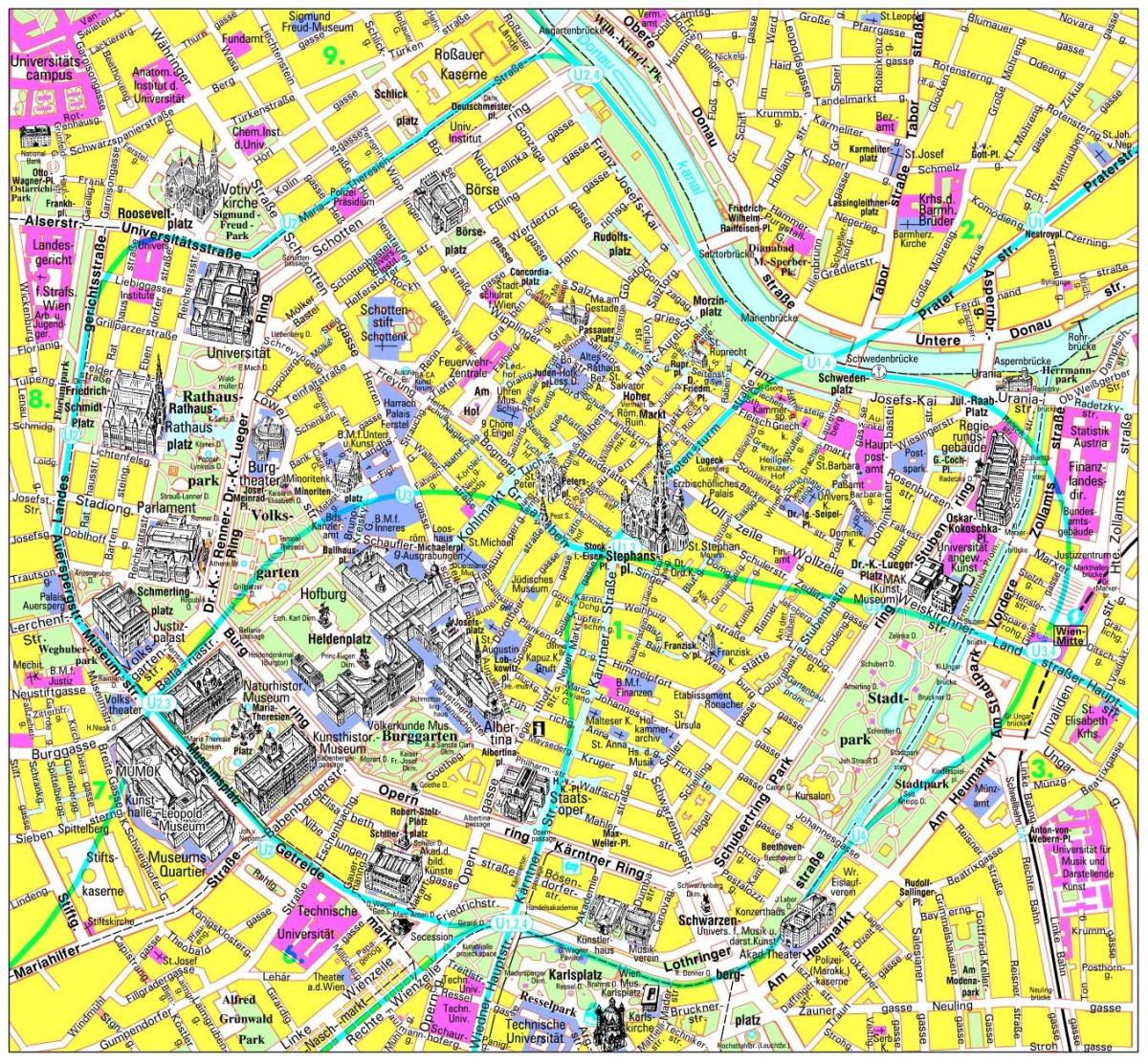 Vienna nơi để truy cập bản đồ