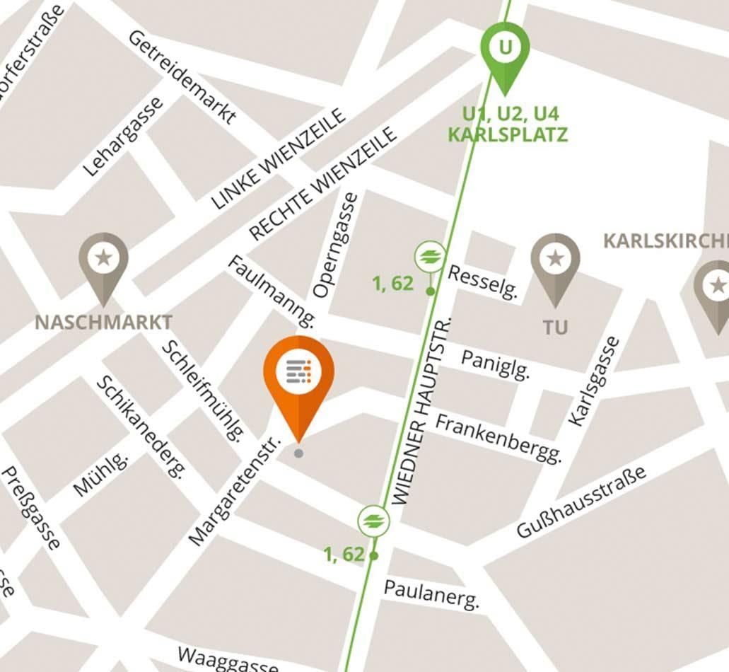 Bản đồ của naschmarkt Vienna 