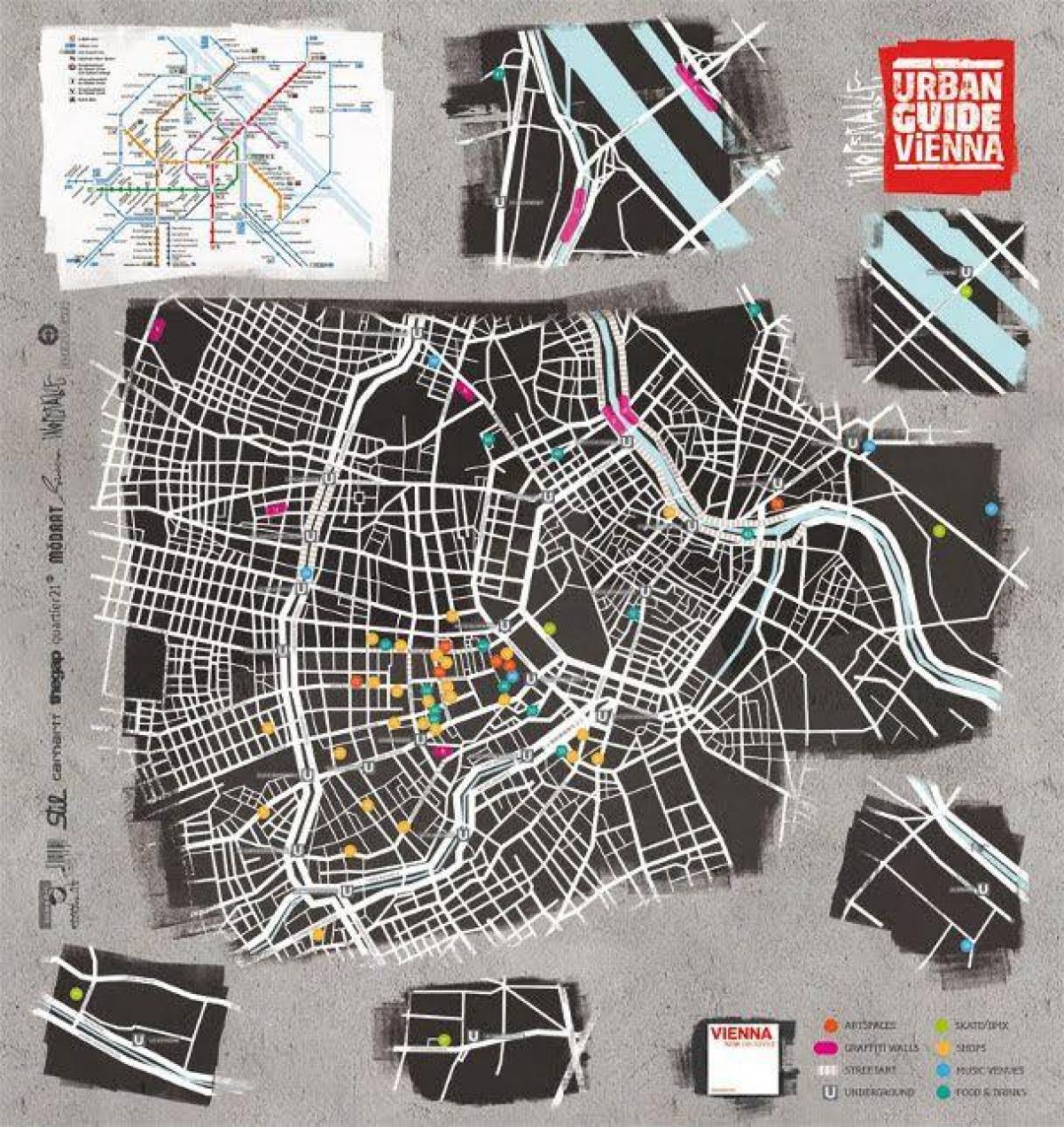 Bản đồ của đường phố nghệ thuật Vienna