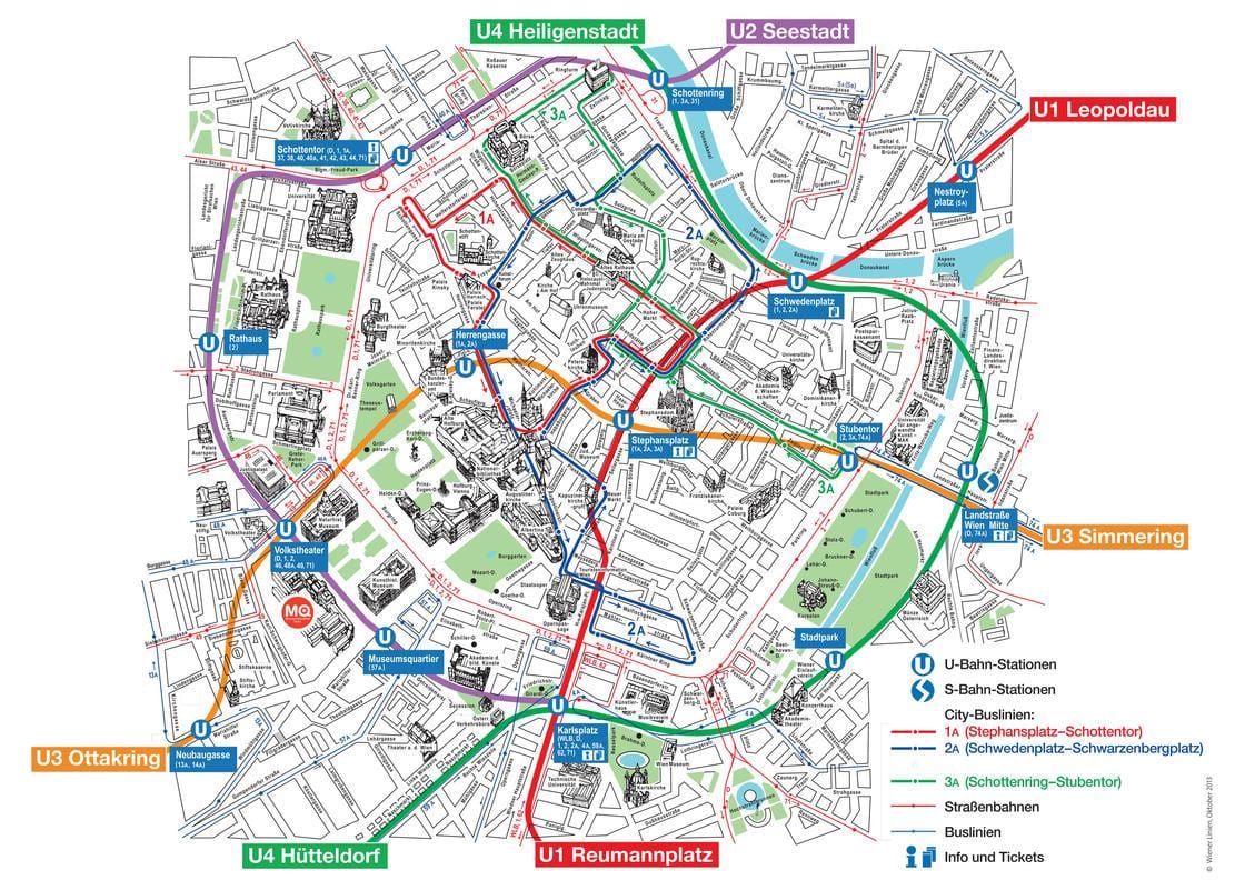 Bản đồ của Vienna trang web