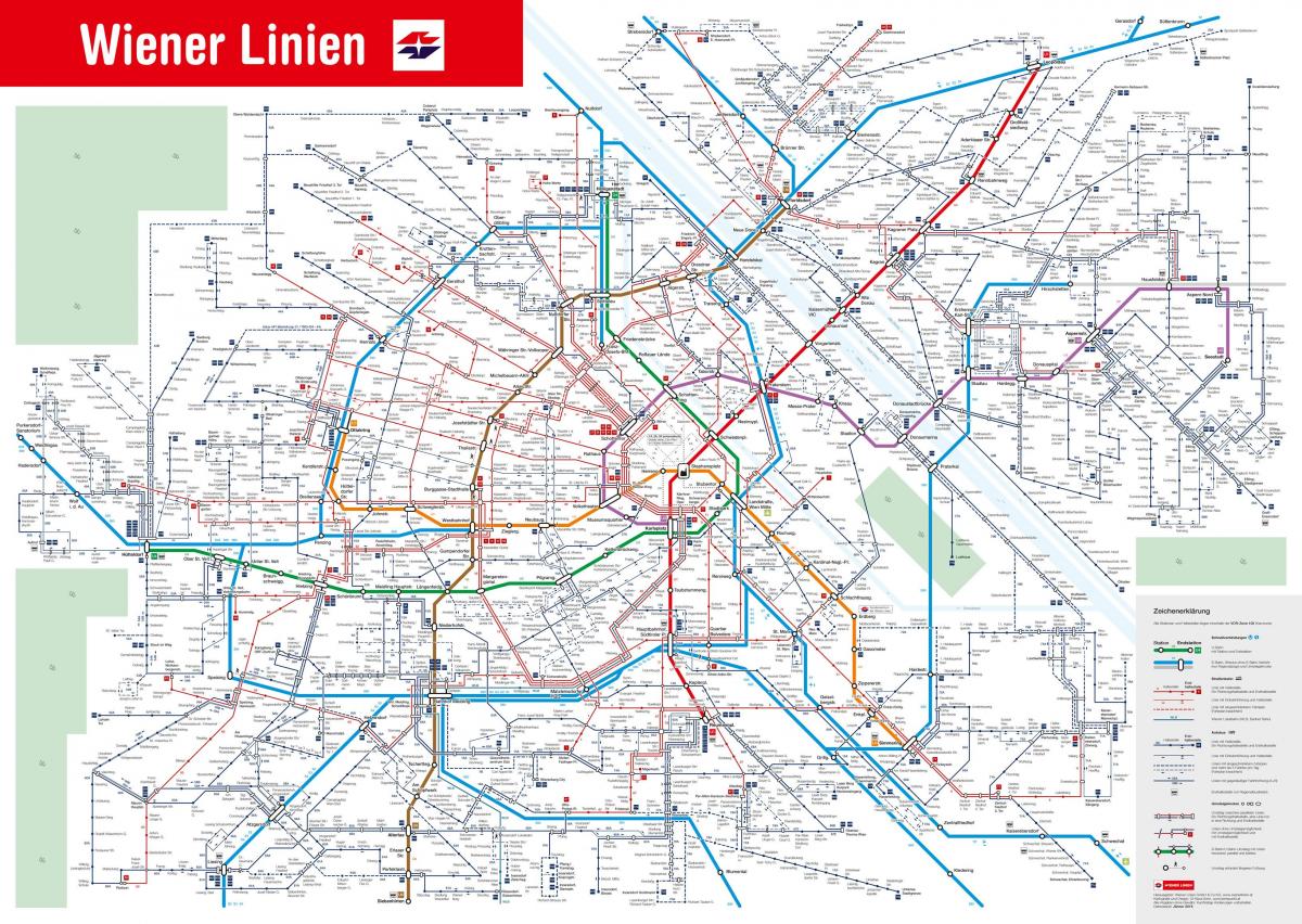 bản đồ của Vienna giao thông công cộng