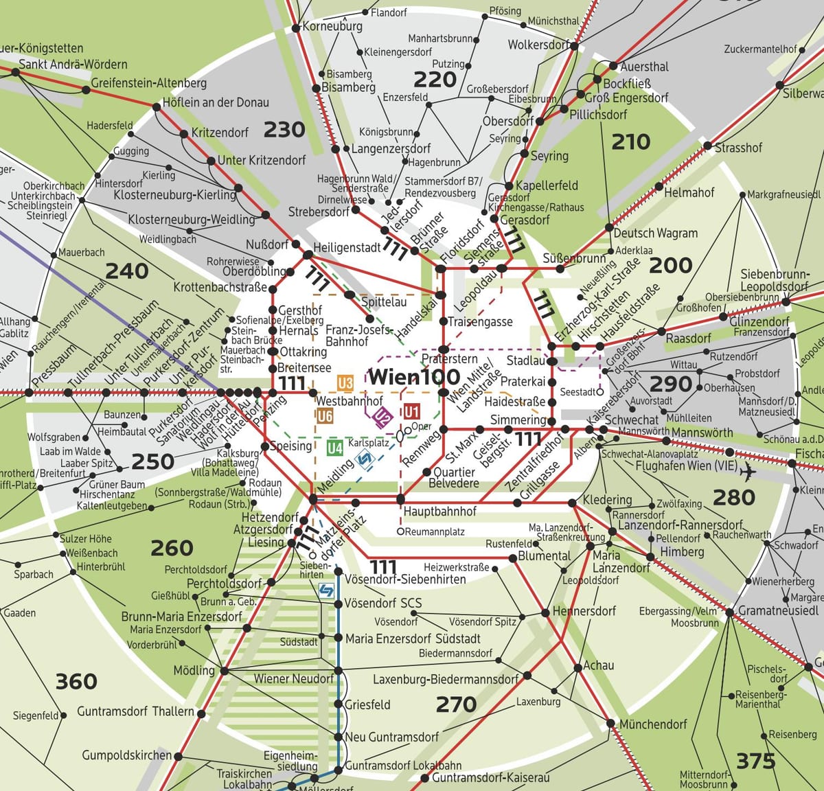 Vienna khu 100 bản đồ
