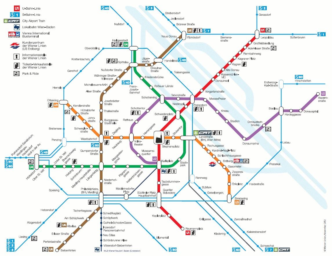Vienna metro bản đồ