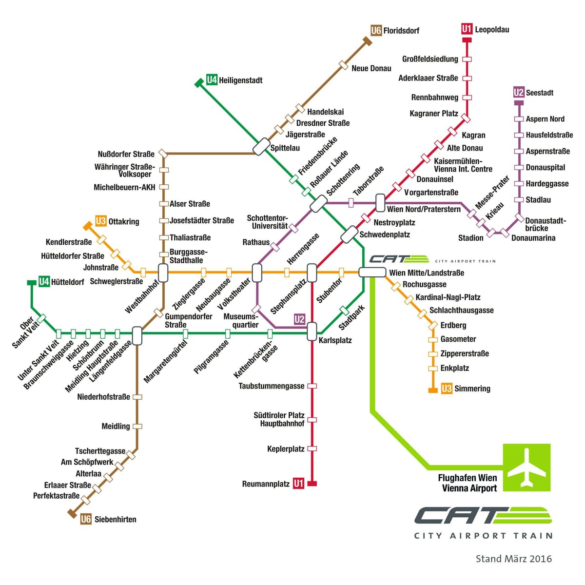 Vienna đào tạo bản đồ