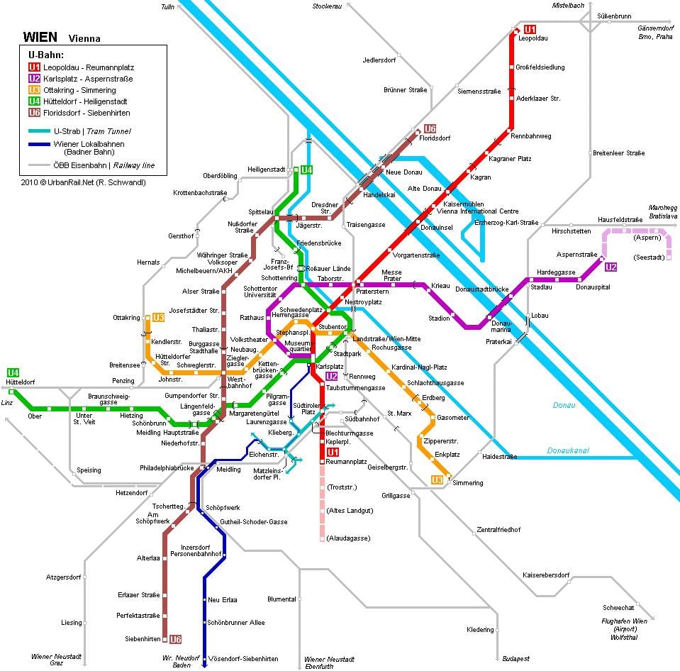Vienna metro bản đồ