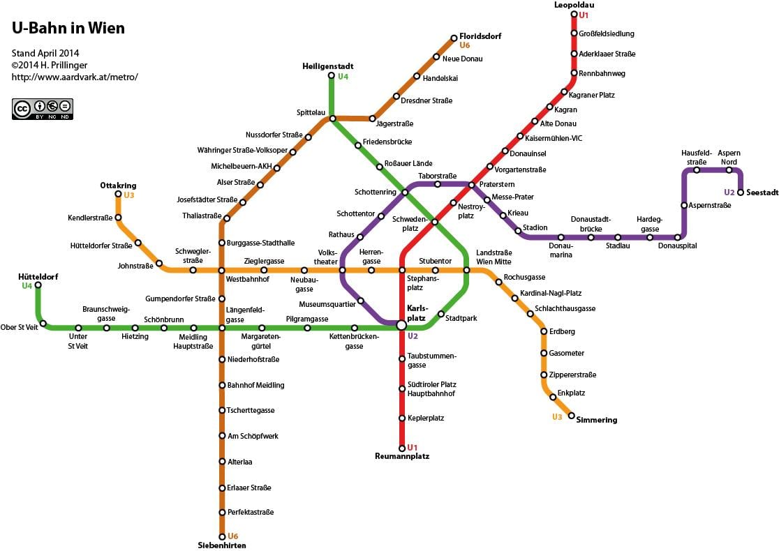 Vienna u bản đồ