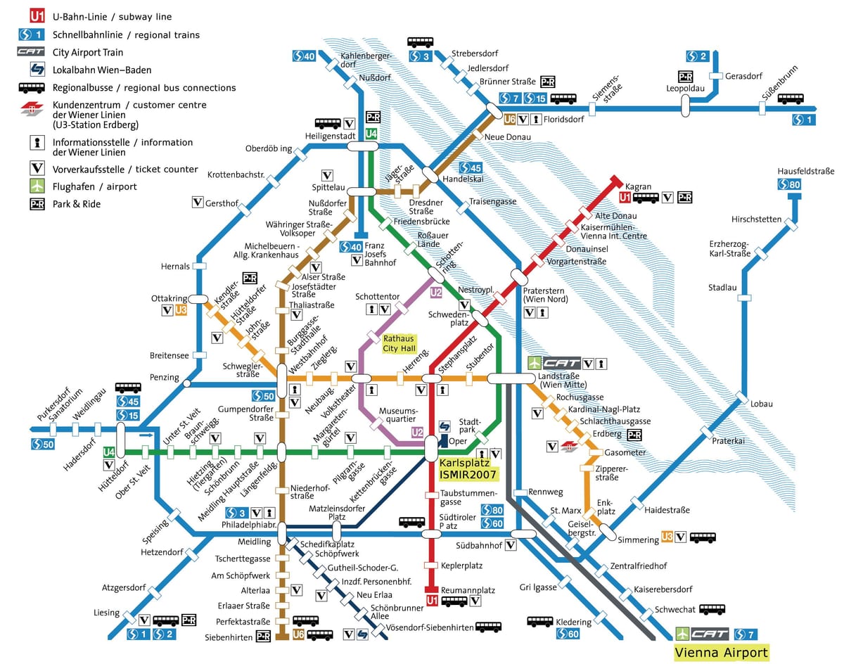 erdberg trạm xe buýt, Vienna bản đồ