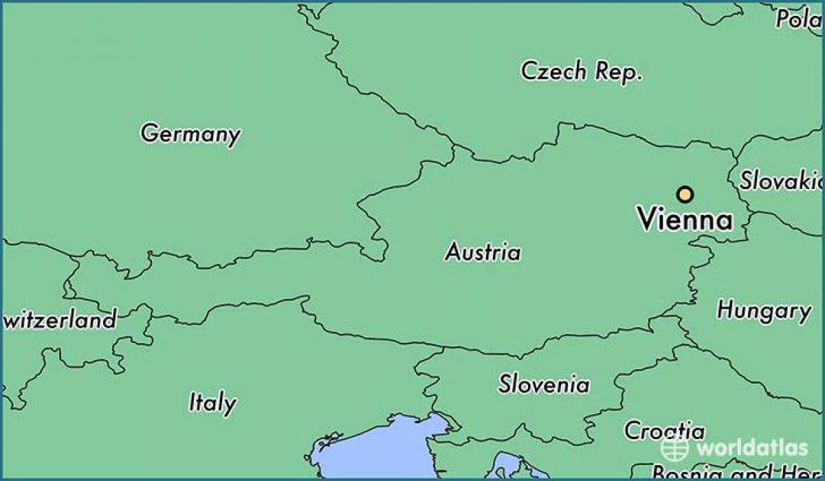 Vienna trong bản đồ