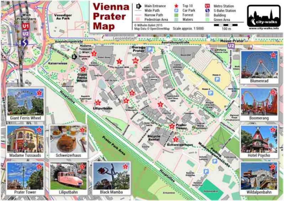 Bản đồ của Vienna viên và đi