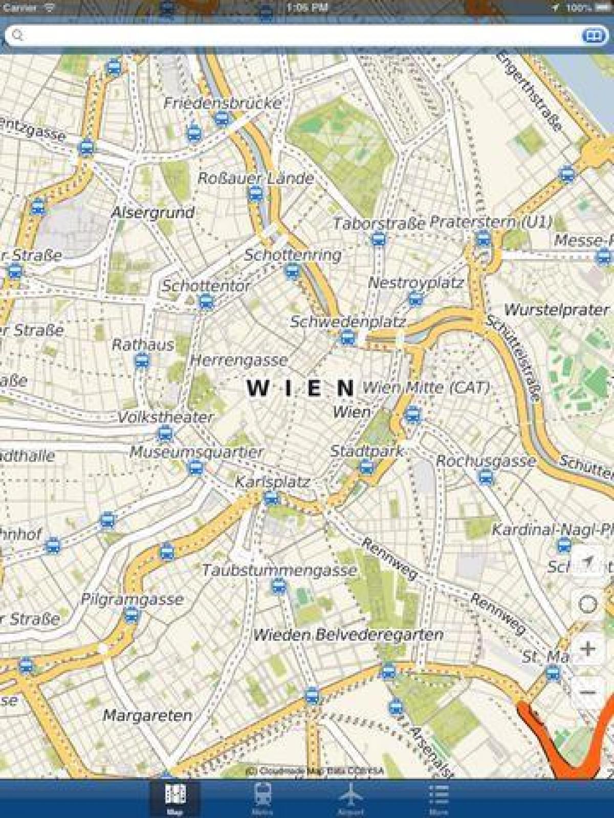 Vienna ứng dụng bản đồ