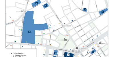 Bản đồ của đại học Vienna
