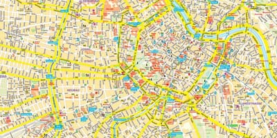 Vienna bên trong bản đồ thành phố