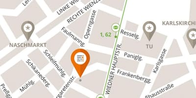 Bản đồ của naschmarkt Vienna 