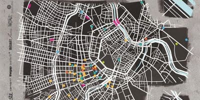 Bản đồ của đường phố nghệ thuật Vienna
