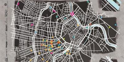 Bản đồ của đường phố nghệ thuật Vienna