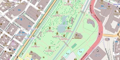 Bản đồ của stadtpark Vienna
