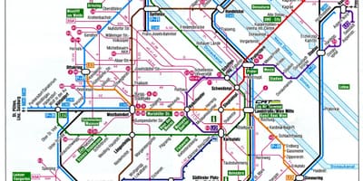 Bản đồ của Vienna Áo tàu