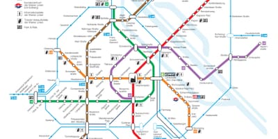 Vienna giao thông công cộng bản đồ
