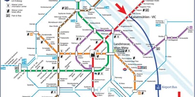 Bản đồ của Vienna berlin trạm