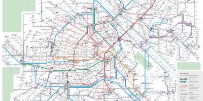 Bản đồ của Vienna giao thông công cộng