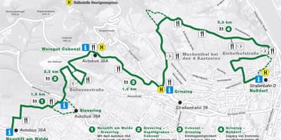 Bản đồ của Vienna heurigen