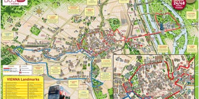 Xe buýt lớn du lịch Vienna bản đồ