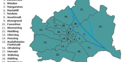 Vienna huyện bản đồ
