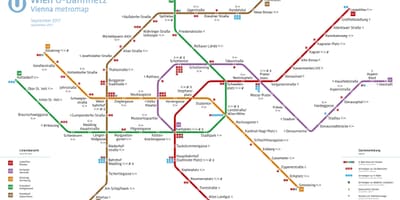 Bản đồ của Vienna metro