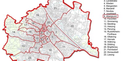 Vienna tiết bản đồ