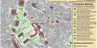 Bản đồ của Vienna trường giáng sinh