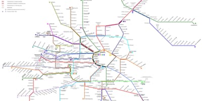 Vienna đường xe điện d bản đồ