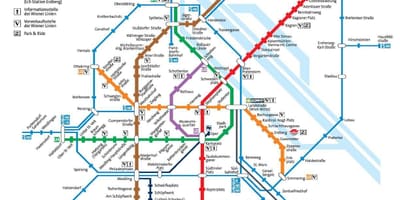 Vienna giao thông công cộng bản đồ