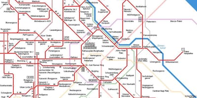 Vienna Áo xe điện bản đồ
